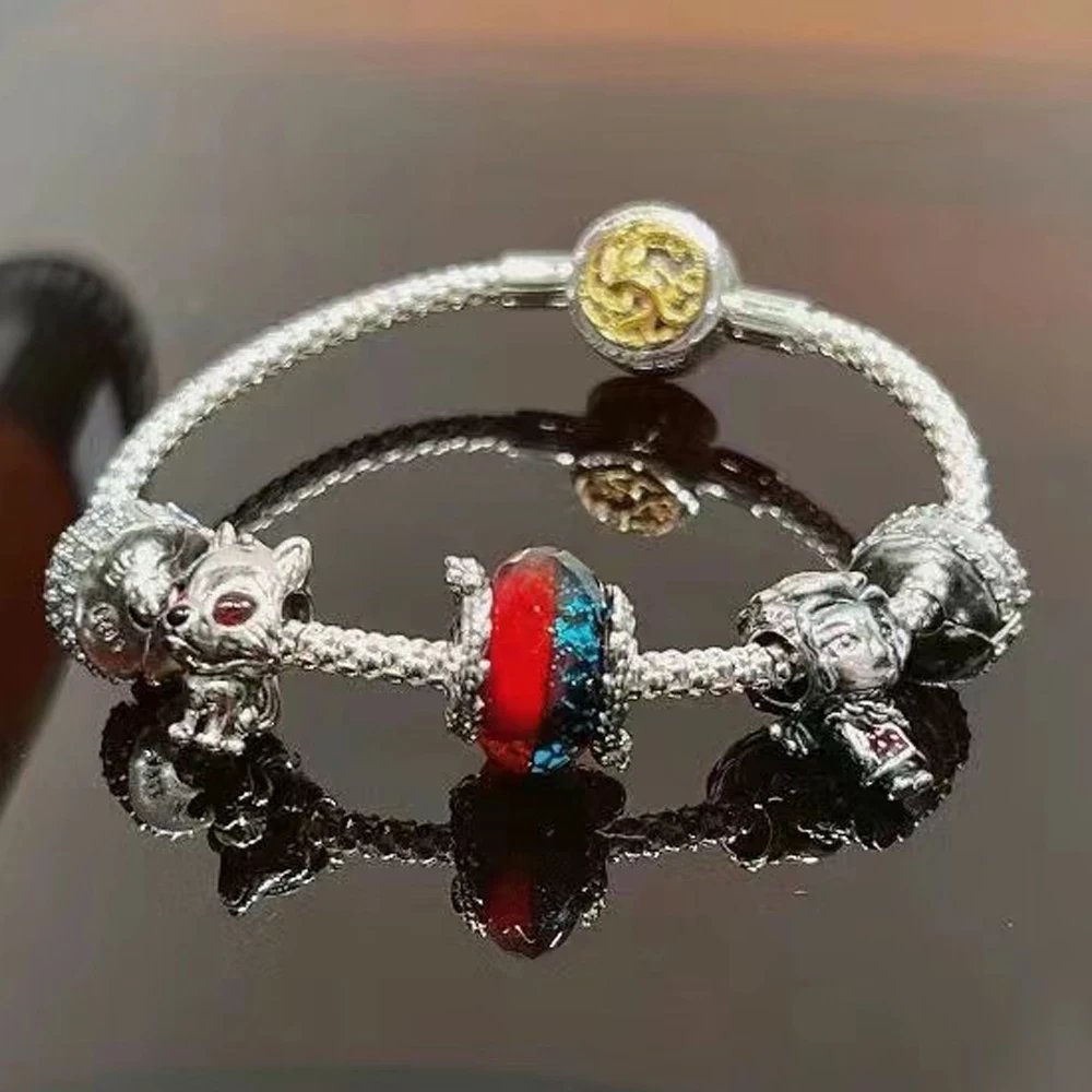 Breloque Fantasy en Argent Sterling 925 – Dragon, Cœur, Loup Env. rapide 3 Breloque Fantasy en Argent Sterling 925 – Dragon, Cœur, Loup Env. rapide – Image 3