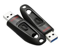 Clé USB SanDisk Ultra USB 3.0 haute vitesse jusqu’à 130MB/s. Capacités 16GB à 512GB. Mini format, fiable, garantie 5 ans. Idéale PC et laptop.