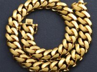 Collier cubain Miami 20 mm plaqué or 18 carats ICEOUTBOX. Chaîne hip-hop luxe, massive et brillante, disponible en plusieurs longueurs pour un style urbain affirmé.