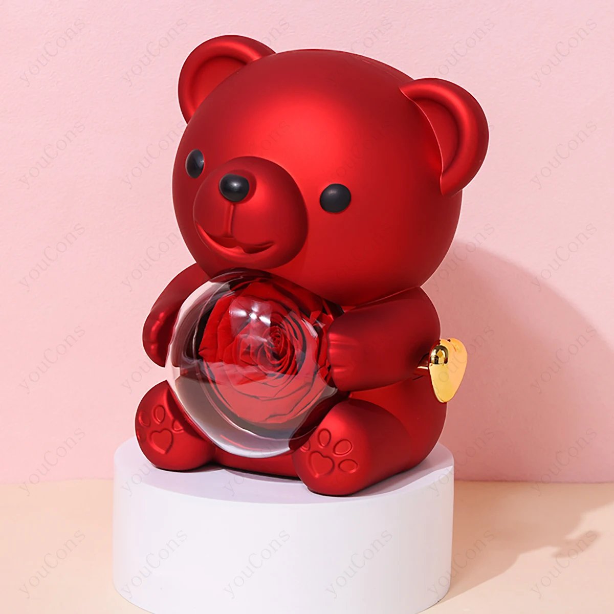 Collier Cœur Rouge & Ours – Coffret Rose Cadeau Femme – Saint-Valentin, Fête des Mères 2026, Anniversaires Port. rapide 2 Collier Cœur Rouge & Ours – Coffret Rose Cadeau Femme – Saint-Valentin, Fête des Mères 2026, Anniversaires Port. rapide – Image 2