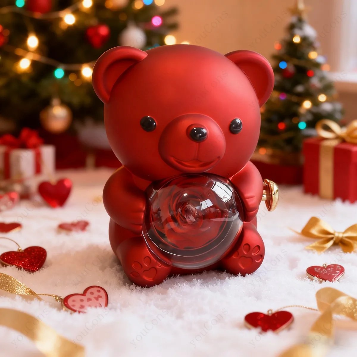 Collier Cœur Rouge & Ours – Coffret Rose Cadeau Femme – Saint-Valentin, Fête des Mères 2026, Anniversaires Port. rapide 6 Collier Cœur Rouge & Ours – Coffret Rose Cadeau Femme – Saint-Valentin, Fête des Mères 2026, Anniversaires Port. rapide – Image 6