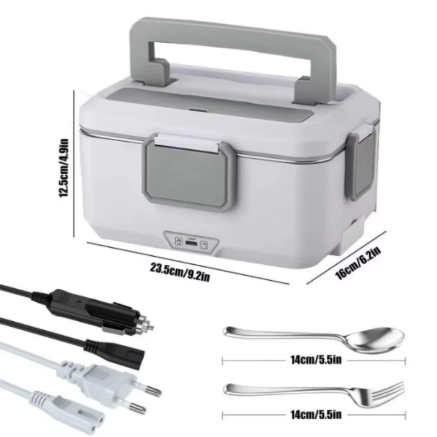 Boîte à Lunch Électrique 2,5L 90W – Chauffe-Plats 12V/24V/220V Inox 304 Port. rapide 2 Boîte à Lunch Électrique 2,5L 90W – Chauffe-Plats 12V/24V/220V Inox 304 Port. rapide – Image 2