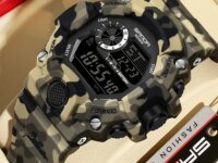 Montre électronique homme SANDA 218 camouflage militaire étanche 5Bar avec chronographe, LED et calendrier. Montre digitale robuste idéale sport et outdoor.