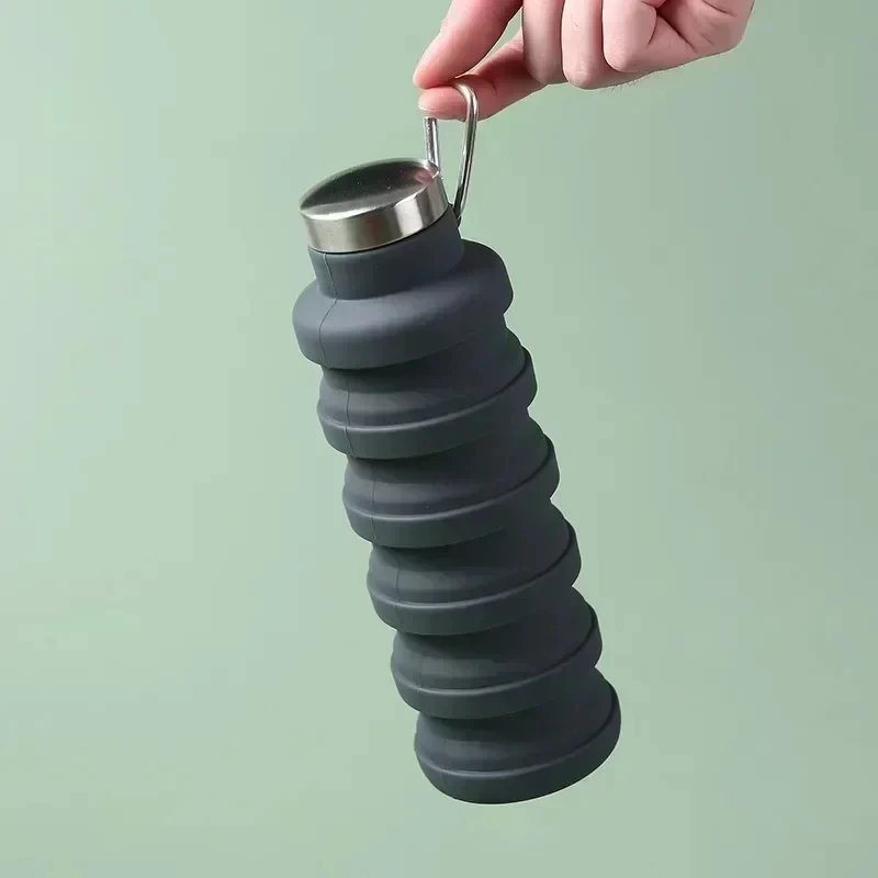 Bouteille d’Eau Pliable en Silicone – 200 à 500 ml, Réutilisable, Sans BPA, Ultra‑Compacte et Portable pour Randonnée & Outdoor Liv. rapide 5 Bouteille d’Eau Pliable en Silicone – 200 à 500 ml, Réutilisable, Sans BPA, Ultra‑Compacte et Portable pour Randonnée & Outdoor Liv. rapide – Image 5
