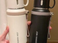 Thermos inox 316 600/800 ml avec passoire à thé, isotherme 6–12 h, portable et étanche. Idéal voyage, sport, bureau et outdoor. Disponible en 5 couleurs.