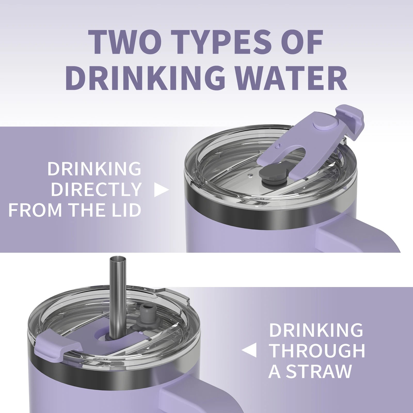 Watersy Gobelet Isotherme 30/40 oz – Grande capacité, poignée & paille, inox 304, double isolation sous vide, café & boissons froides Port. rapide 3 Watersy Gobelet Isotherme 30/40 oz – Grande capacité, poignée & paille, inox 304, double isolation sous vide, café & boissons froides Port. rapide – Image 3