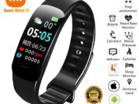 Montre connectée Xiaomi C1 Plus : podomètre, cardio, tension, sommeil, GPS, Bluetooth, écran LED, autonomie 150h. Sport, santé et style pour homme/femme.