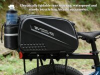 Sacoche de selle 10L étanche et pliable, grande capacité, résistante et imperméable. Idéale VTT, vélo de route, vélotaf et mobilité douce.