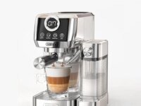 Machine à Café HiBREW H13A : machine expresso 3‑en‑1 avec mousseur automatique. Expresso, cappuccino, latte. Acier inoxydable,
