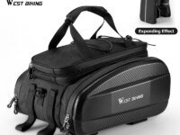 Sacoche vélo rigide WEST BIKING grande capacité (11L à 31L). Résistante, multifonction, transformable en sac bandoulière. Idéale VTT et vélo de route.