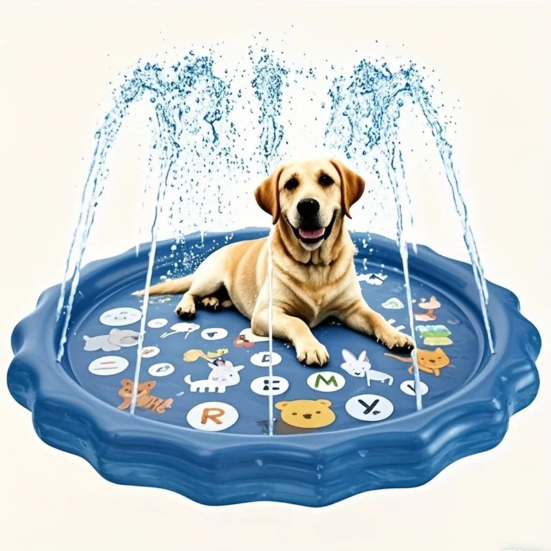 Bassin de Bain Extérieur pour Chien – Robuste, Antidérapant Garanti, Pulvérisation d’Eau & Refroidissement Glacé 2 Bassin de Bain Extérieur pour Chien – Robuste, Antidérapant Garanti, Pulvérisation d’Eau & Refroidissement Glacé – Image 2