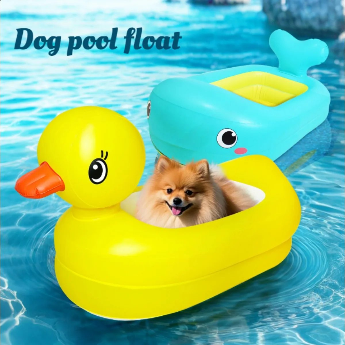Bouée gonflable 2‑en‑1 pour chien – Canard jaune, PVC pliable, jusqu’à 10 kg, jouet interactif piscine & été Port. gratuit 1 Bouée gonflable 2‑en‑1 pour chien en PVC pliable, forme canard jaune. Idéale piscine, été et jeux aquatiques. Pour animaux jusqu’à 10 kg.