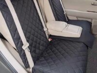 Housse de siège auto imperméable pour chien, protection complète avec passage d’accoudoir central. Antidérapante, durable, facile à nettoyer. Idéale pour tous véhicules.