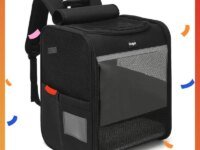 Sac à dos Dogat XL respirant pour chats et chiens jusqu’à 10 kg. Fenêtre en filet, pliable, confortable et sécurisé. Idéal pour voyages, sorties et activités nomades.