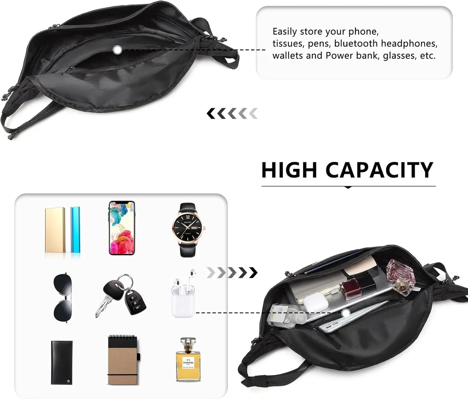 đ Sac banane multifonction KONO â Grande capacitĂ© | ImpermĂ©able | Tissu Oxford premium | IdĂ©al plein air, sport & voyages (Unisexe) Liv. rapide 4 đ Sac banane multifonction KONO â Grande capacitĂ© | ImpermĂ©able | Tissu Oxford premium | IdĂ©al plein air, sport & voyages (Unisexe) Liv. rapide â Image 4
