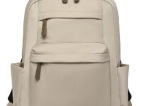 Sac à dos KONO léger et imperméable, compartiment rembourré PC 13,3’’, grande capacité 20–35 L. Poches multiples, sangle trolley. Idéal travail, école & voyages.