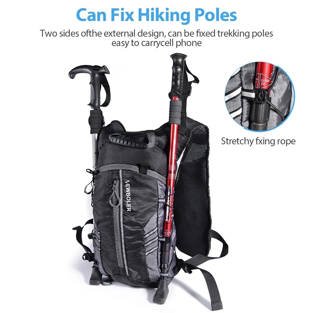 Sac à dos de course NEWBOLER 10L – Ultra‑léger, respirant, avec sac d’hydratation | Running, Cyclisme, Marathon, Randonnée Liv. rapide 3 Sac à dos de course NEWBOLER 10L – Ultra‑léger, respirant, avec sac d’hydratation | Running, Cyclisme, Marathon, Randonnée Liv. rapide – Image 3