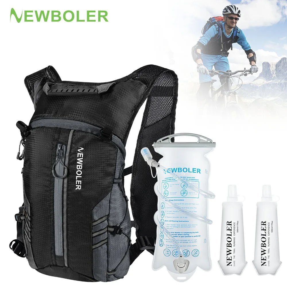 Sac à dos de course NEWBOLER 10L – Ultra‑léger, respirant, avec sac d’hydratation | Running, Cyclisme, Marathon, Randonnée Liv. rapide 1 Sac à dos de course NEWBOLER 10L, léger, respirant, nylon anti‑déchirure, compatible hydratation. Idéal running, vélo, marathon, randonnée. Confort & stabilité.