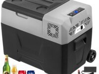 Refrigerateur portable SucceBuy compresseur refroidissement rapide roues poignée capacite trente a cinquante litres ideal camping voiture bateau et outdoor.