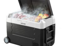 Réfrigérateur portable SucceBuy pliable avec roues poignée compresseur refroidissement rapide deux zones controle application idéal camping voiture et outdoor.