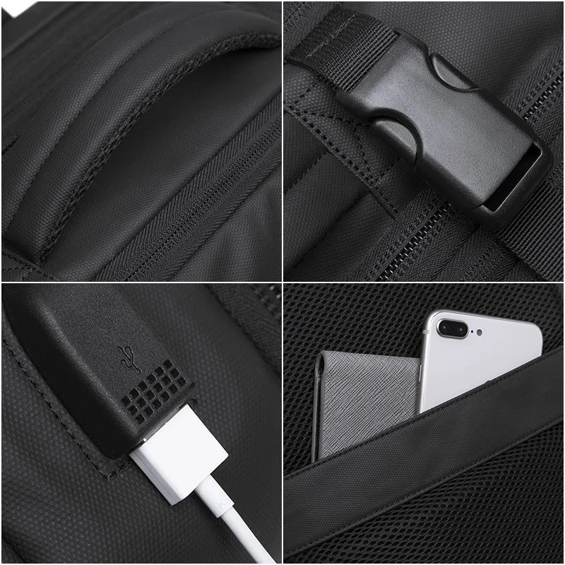 Sac à Dos BANGE Extensible Étanche Grande Capacité Ordinateur 17" Env. rapide 4 Sac à Dos BANGE Extensible Étanche Grande Capacité Ordinateur 17" Env. rapide – Image 4