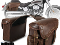 Sacoches moto universelles NICECNC en cuir PU renforcé. Étanches, grande capacité, porte gobelet intégré, housse de protection, doublure flanelle, installation rapide. Idéales pour les motards nomades, road trips et voyages longue distance. Catégorie Sacs Cargo Utilitaires.