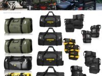 Sac de selle moto étanche SOYAVISION disponible de 20L à 130L. PVC résistant, bandes réfléchissantes, fixation rapide, idéal pour road trip, camping moto, aventure et voyages longue distance. Compatible motos Adventure, trails et touring. Catégorie Sacs Cargo Utilitaires.