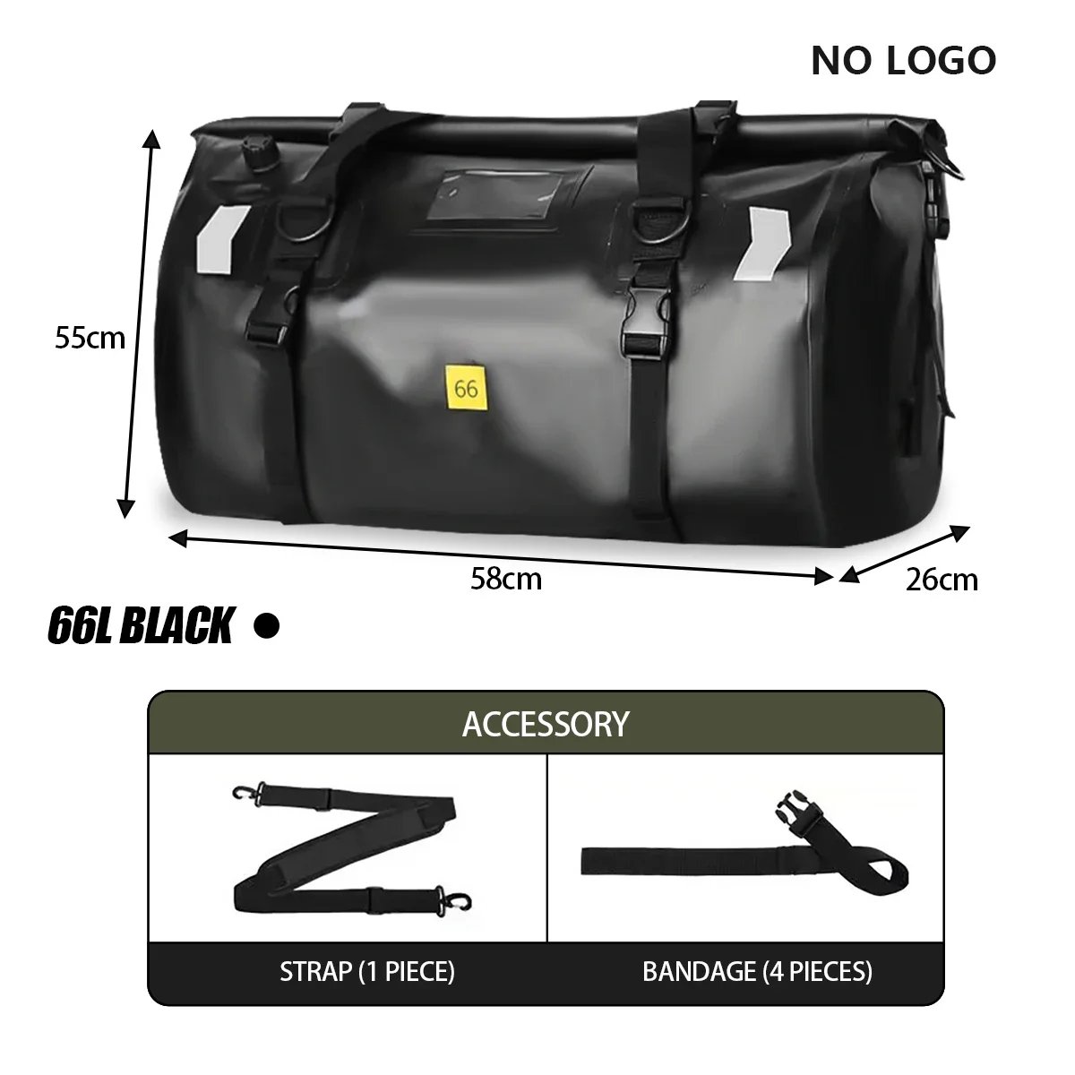 66L Black NO Logo